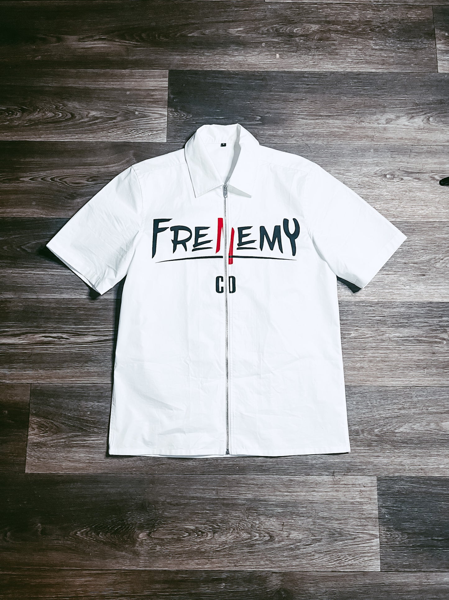 High Quality White Frenemy Zip Up