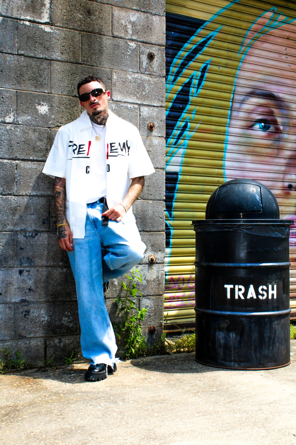 White Frenemy Zip Up