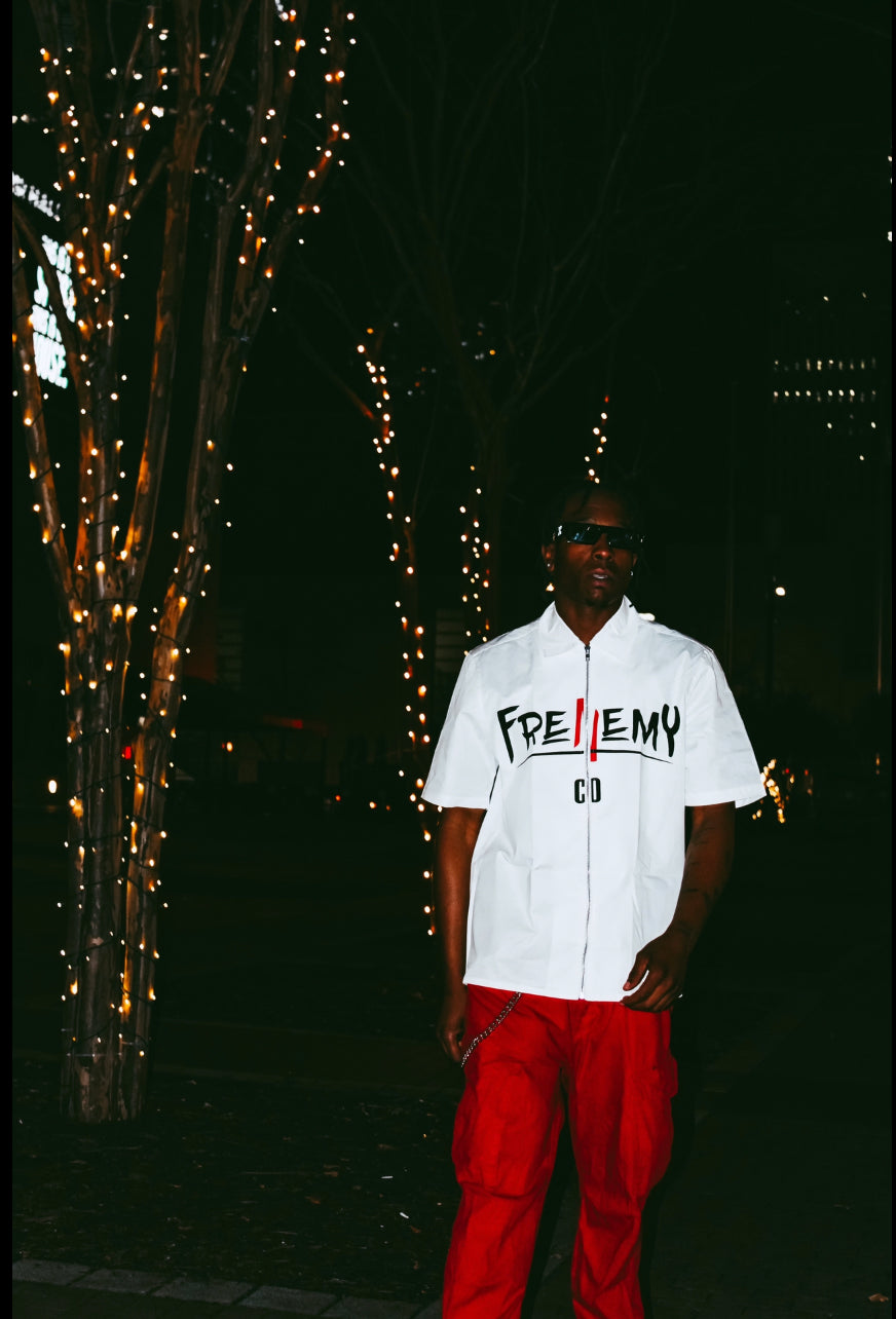 White Frenemy Zip Up