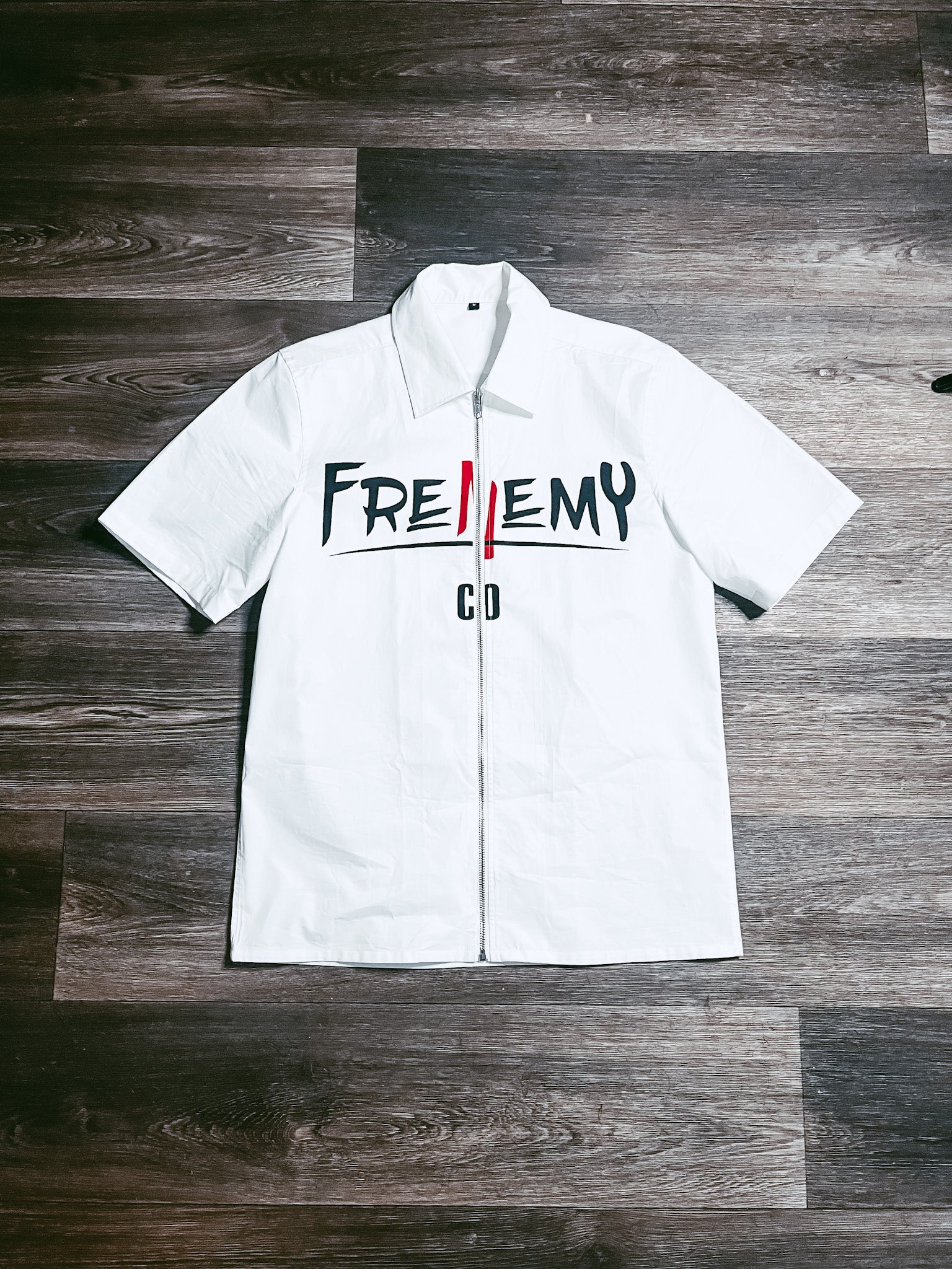 White Frenemy Zip Up